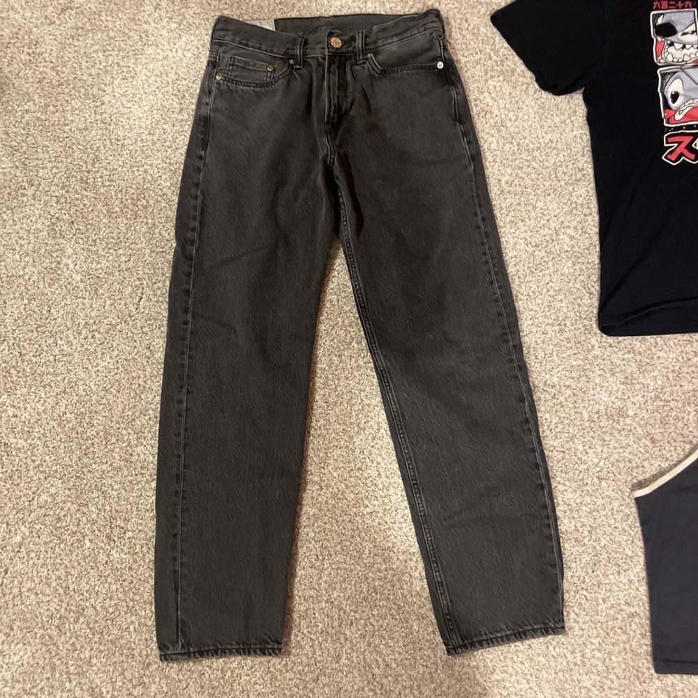 relaxed gray jeans